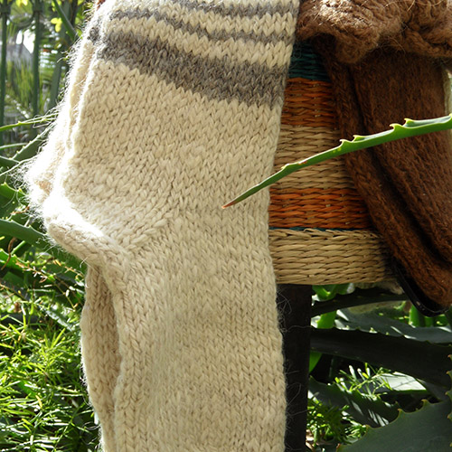 Calcetines en lana de alpaca